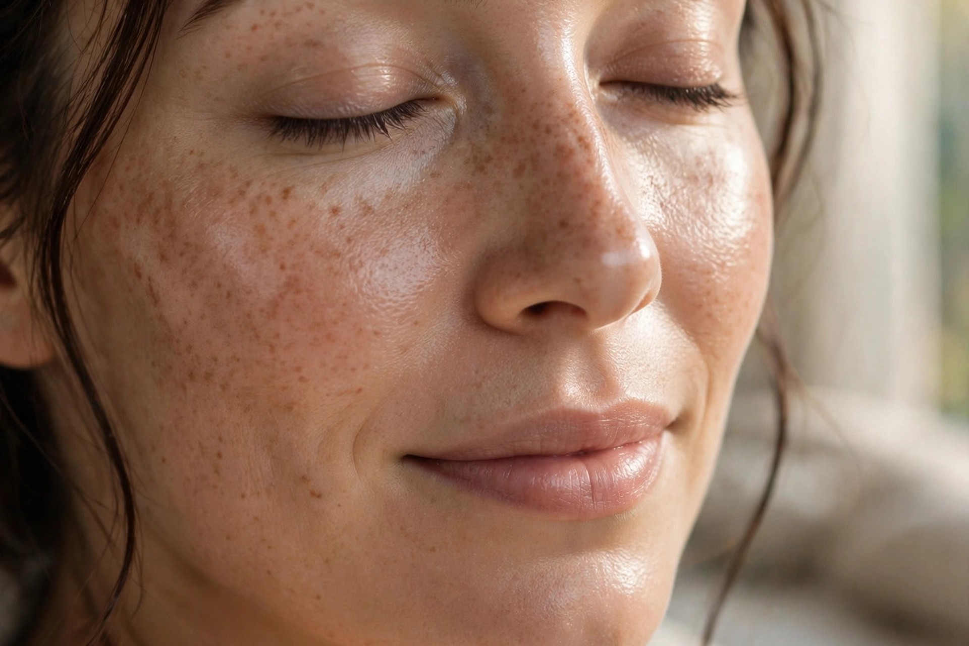 Google Business Profile Optimization for Med Spas: The Complete Playbook Close-up of a woman's glowing healthy facial skin in soft natural window light