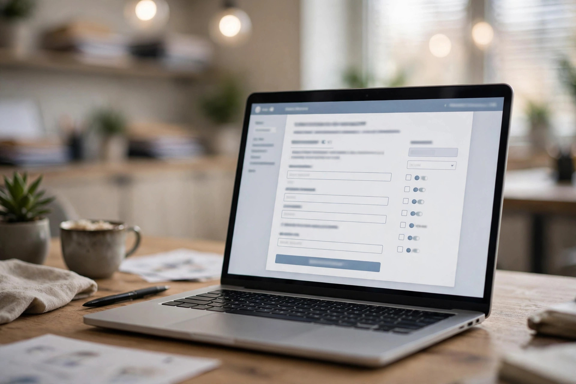 How Much Does an Insurance Agency Website Cost? Insurance quote request form on an agency website displayed on a laptop