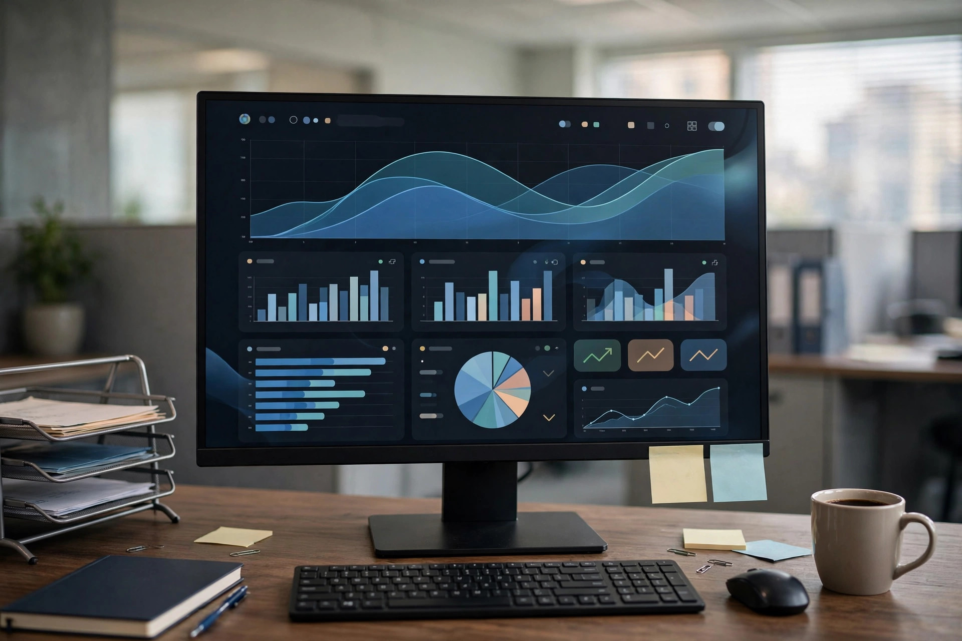 How Much Does an Insurance Agency Website Cost? Insurance agency website analytics showing quote form submissions on a desktop monitor