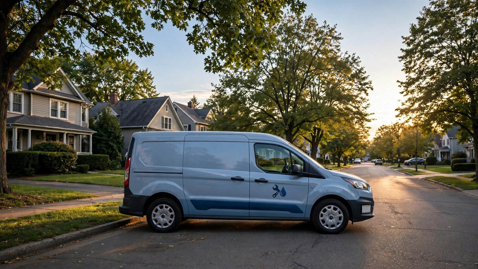 How to Get More Google Reviews for Plumbers Plumber showing a smartphone to a smiling homeowner at the front door