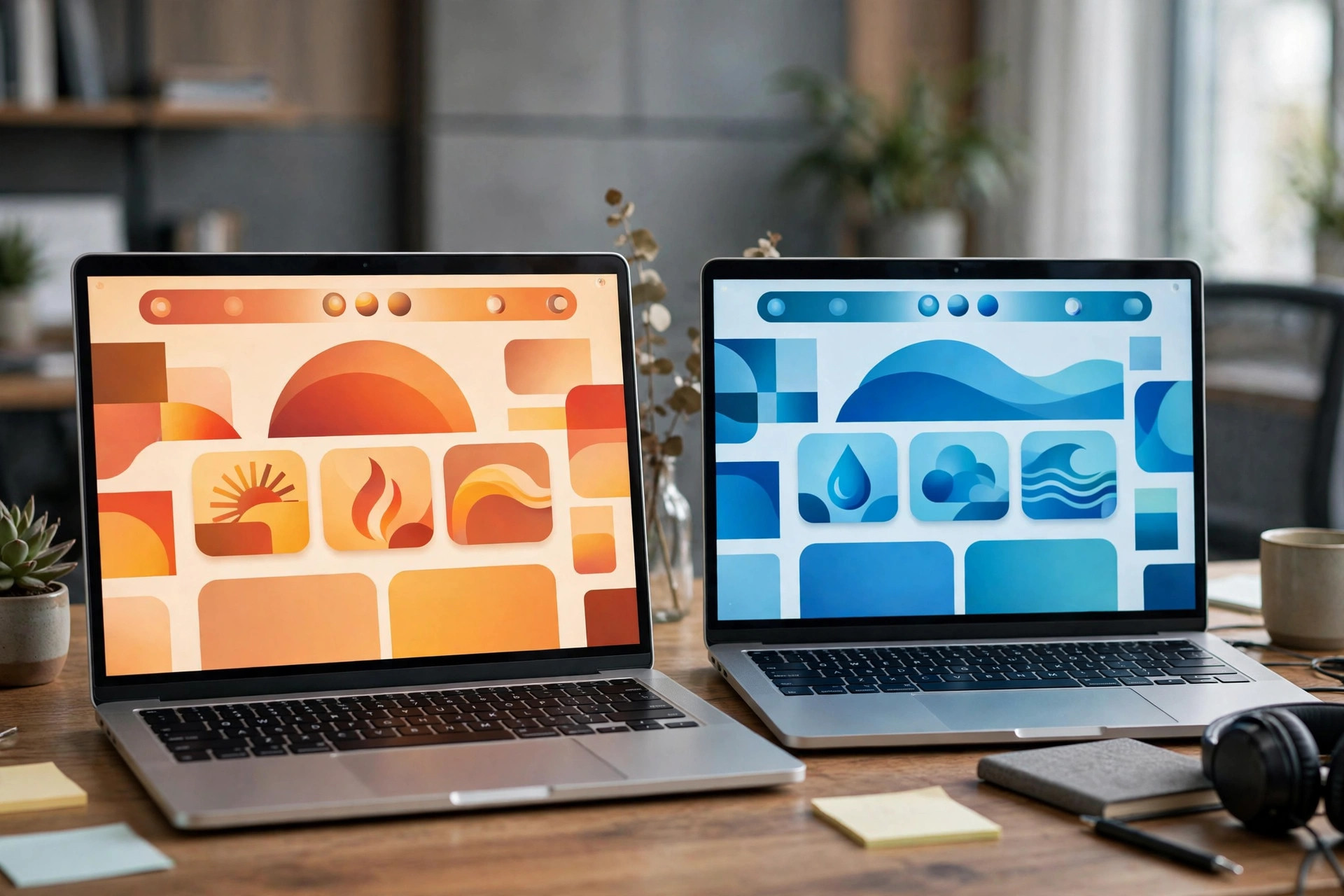 Landing Page Conversion Rate Optimization Marketing team reviewing a heatmap overlay on a website layout